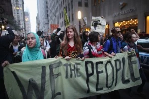 New York City Attempts To Remove Occupy Wall St Protestors From Park Encampment