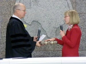 Latrelle Joy Sworn in by Municipal Judge Robert Doty